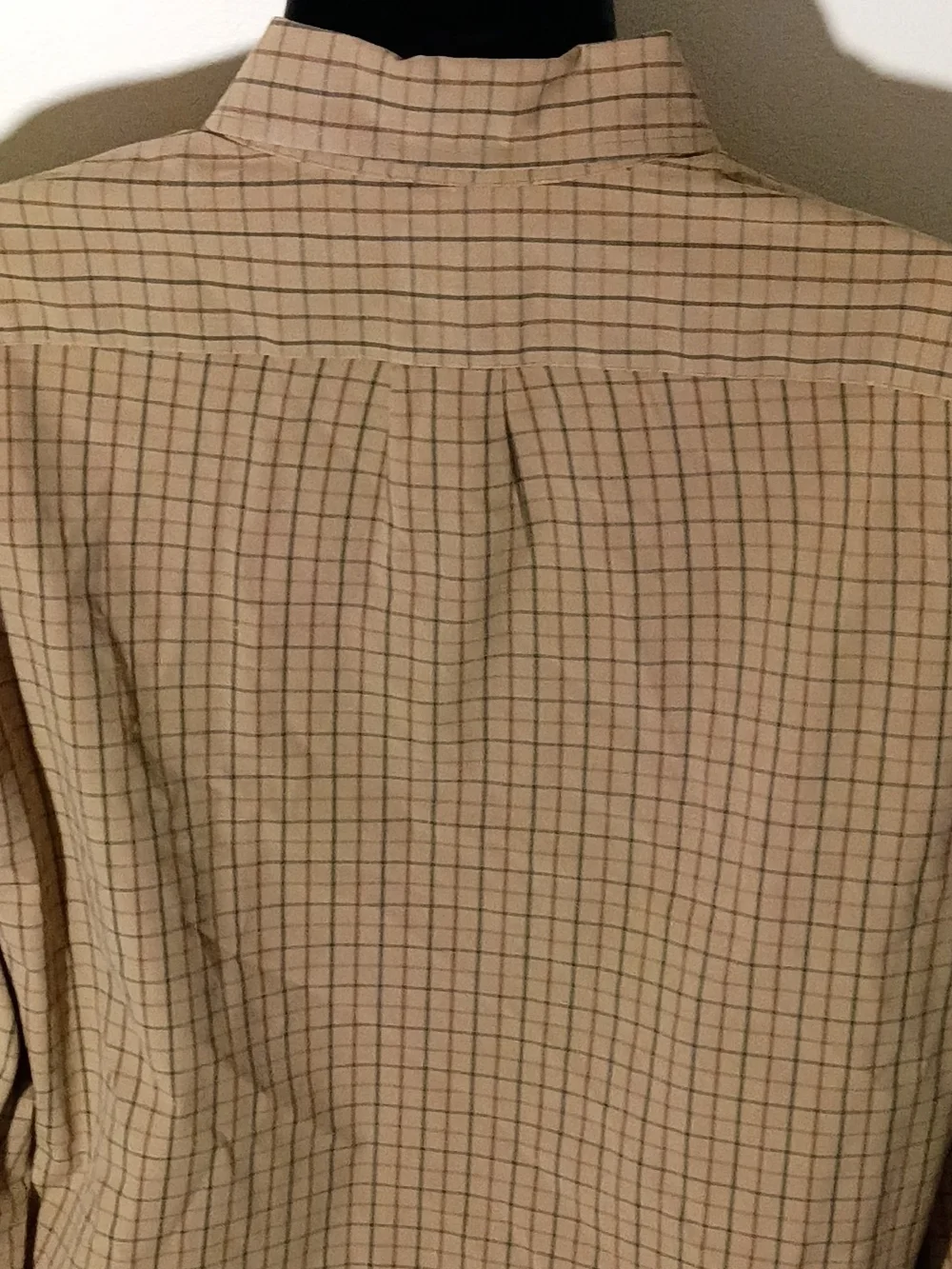 J. Crew Men's Slim Tan Plaid Button-Down Shirt Size Large